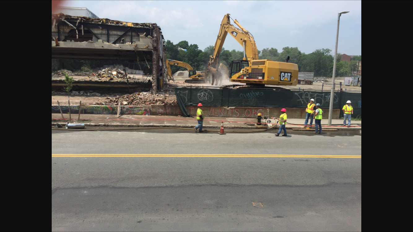 Construction begins at Bartlett Place.